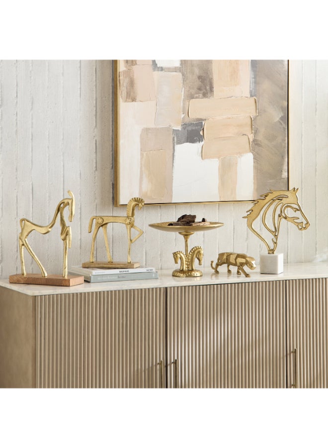 Home Box Gold Horse Table Accent Sculpture - Image 3